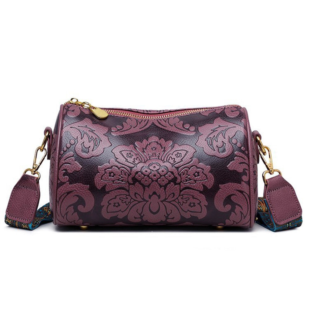 Chinese Style Retro Cylindrical Crossbody Bag For Women 8