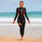 Womens Long Sleeve One Piece Swimsuit for Sun Protection Surfing and Diving