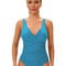 Confident Curve Plus Size One Piece Swimsuit With V Neck Cross Front 3