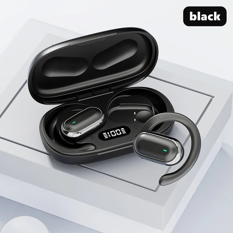 LED Display Wireless Earbuds with Noise Reduction Bluetooth Headphones
