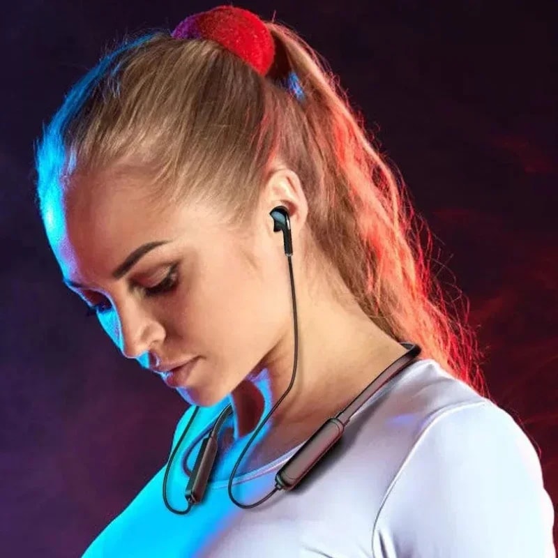 Neckband Bluetooth Headphones with Mic for Music Calls and Workouts