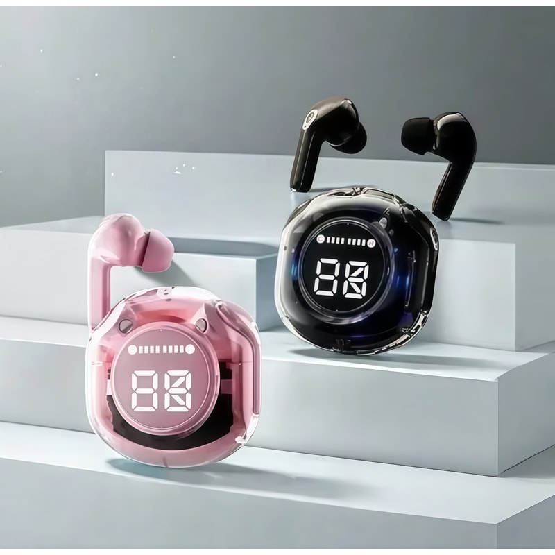 TWS Wireless Earbuds Bluetooth Headphones with Noise Reduction for Sport and Gaming