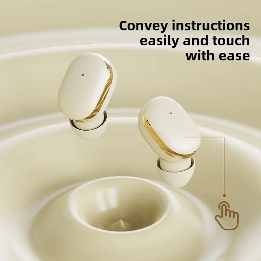 Transparent TWS Wireless Earbuds with ENC Mic and LED Power Display