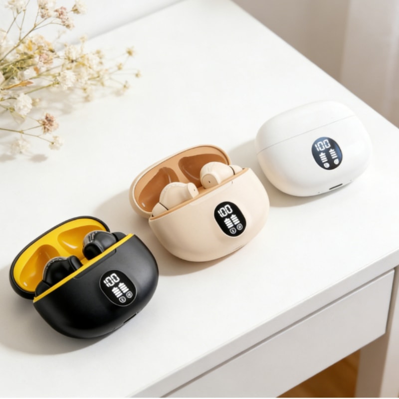 Wireless Gaming Earbuds with Mic Noise Reduction Bass TWS Bluetooth Headphones