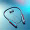 LED Display Wireless Neckband Bluetooth Headphones with Mic and TF Card Support