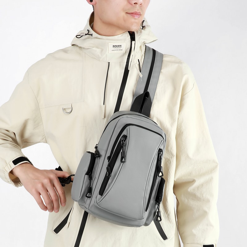 Mens Oxford Sling Chest Bag for Travel and Daily Commute