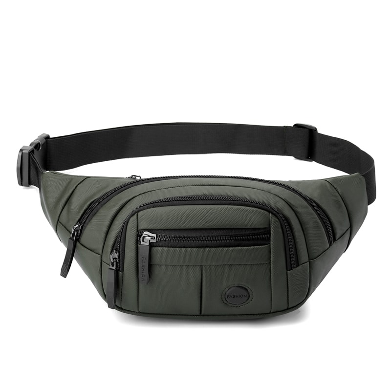 Mens Multi Pocket Chest Bag Crossbody Shoulder Waist Bag