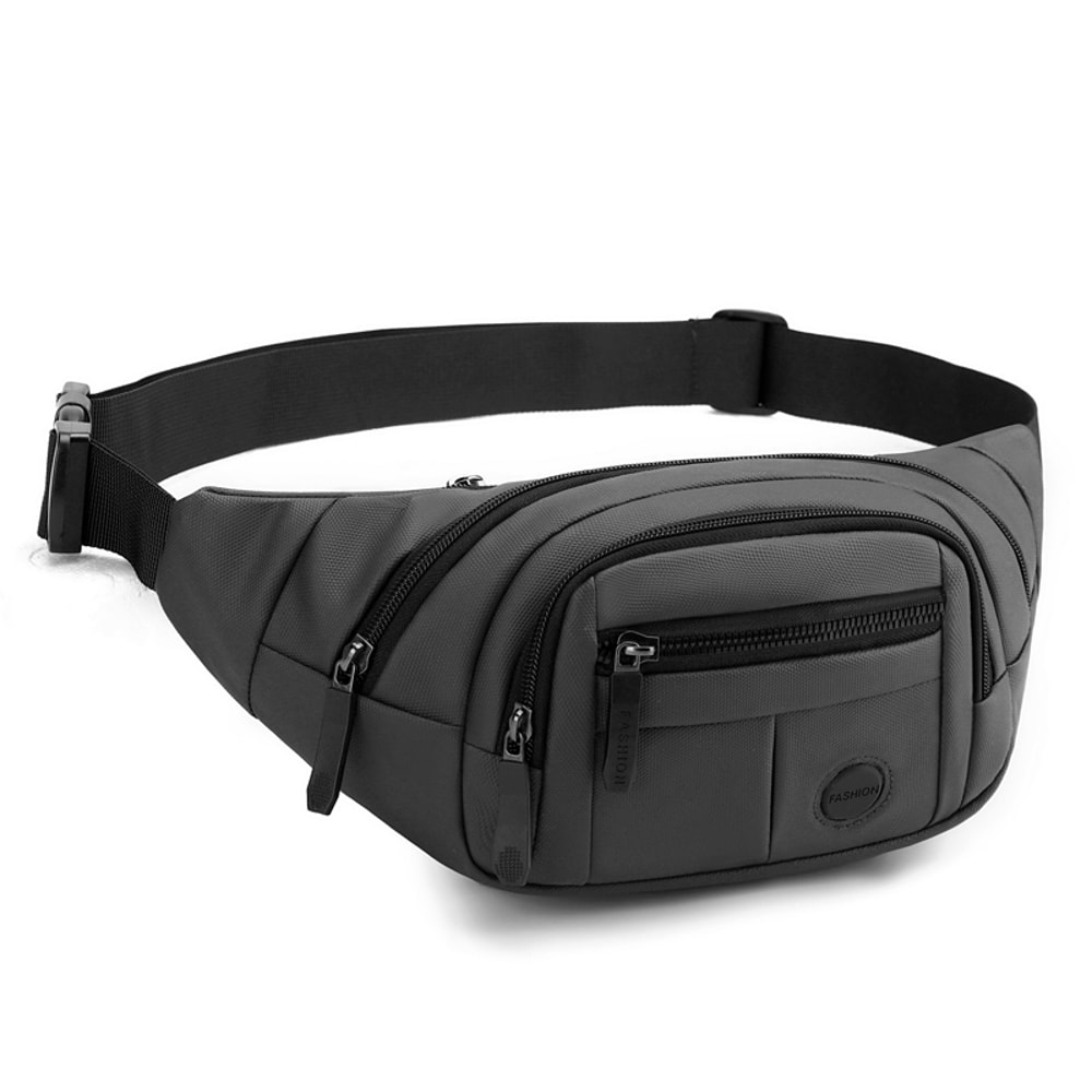 Mens Multi Pocket Chest Bag Crossbody Shoulder Waist Bag