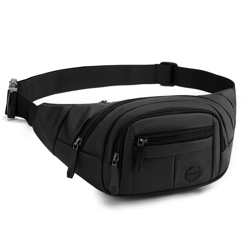 Mens Multi Pocket Chest Bag Crossbody Shoulder Waist Bag