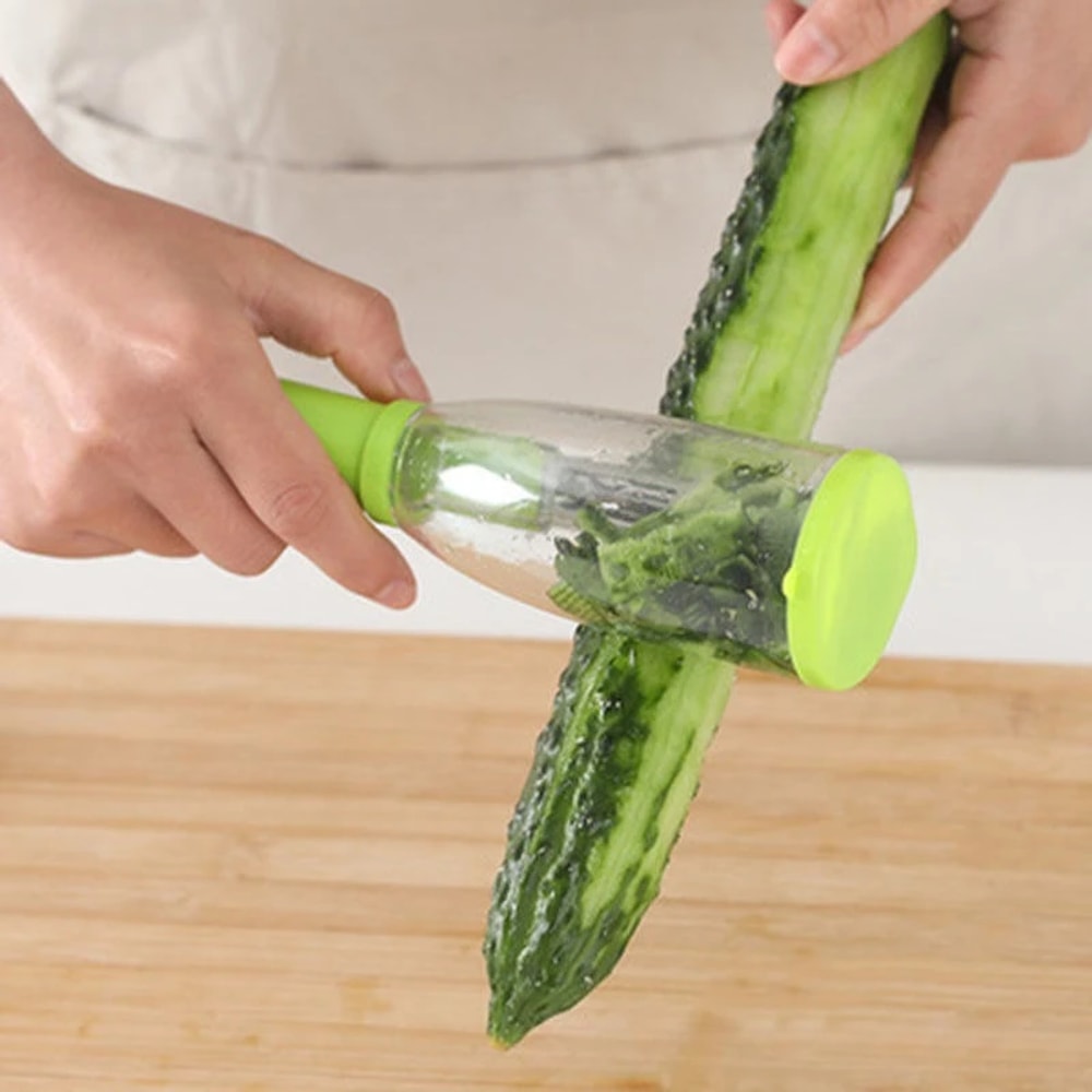 Mess-Free Fruit and Vegetable Peeler with Storage Box