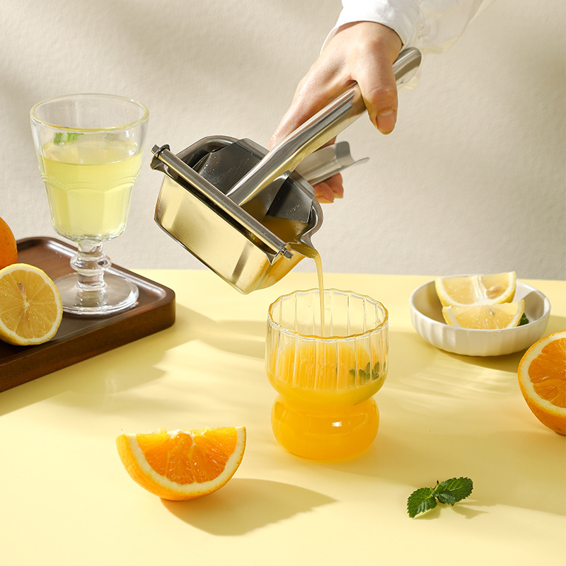 Stainless Steel Manual Citrus Juicer for Lemon Orange and Pomegranate