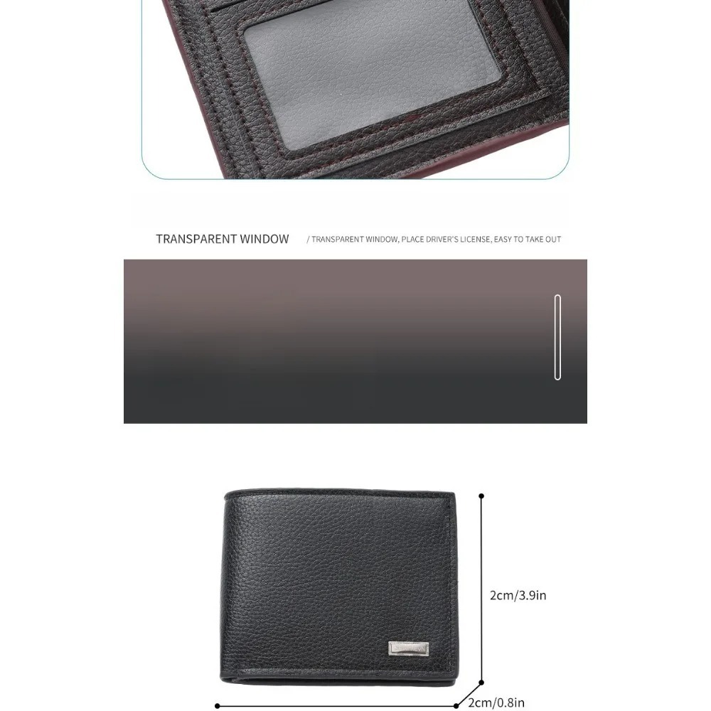 Retro Short Mens Wallet With Coin Pocket And Credit Card Holder 3