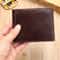 Soft Genuine Leather Wallet for Men Compact Black Cow Leather Card Holder
