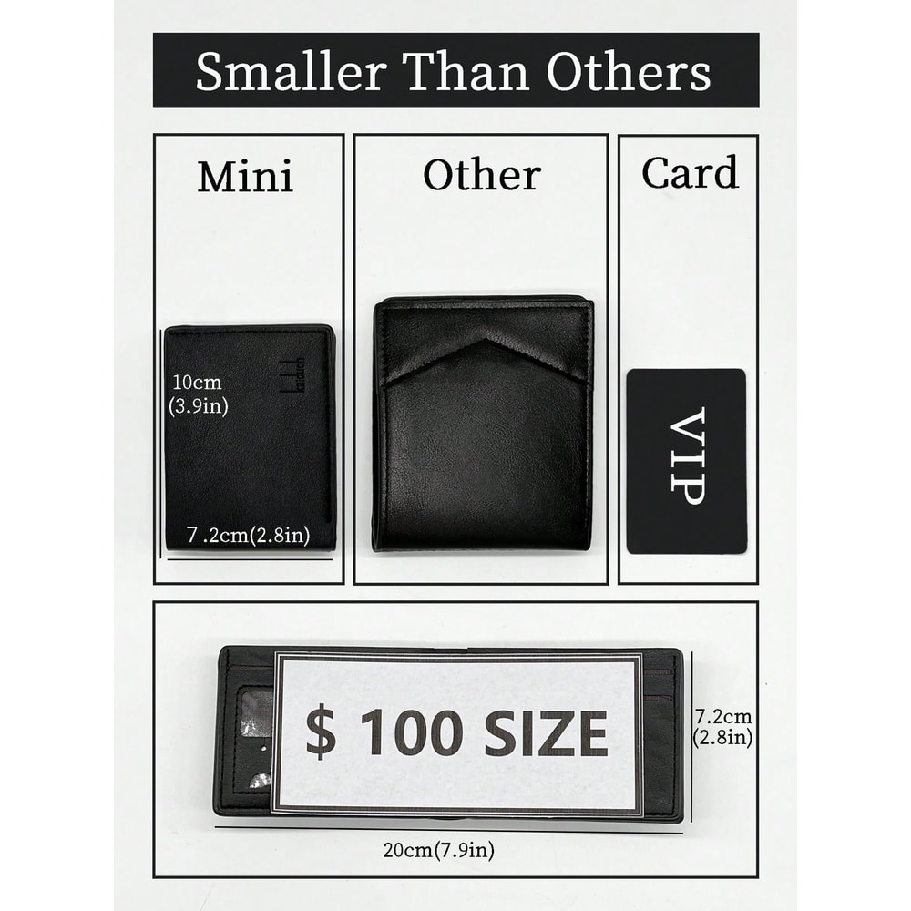 Luxury Vintage Slim Money Clip Wallet For Men 1