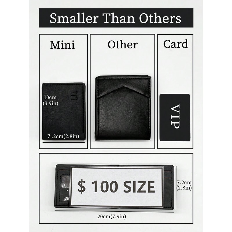 Luxury Vintage Slim Money Clip Wallet For Men 1