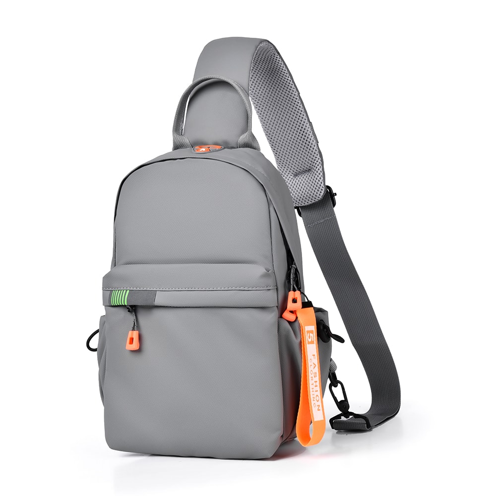 Mens Multi Pocket Crossbody Bag for Travel Hiking and Daily Commute