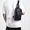 Mens Leather Chest Bag Travel Sling Crossbody Shoulder Bag 1