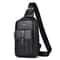 Mens Leather Chest Bag Travel Sling Crossbody Shoulder Bag 4