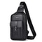 Mens Leather Chest Bag Travel Sling Crossbody Shoulder Bag 4