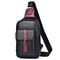 Mens Leather Chest Bag Travel Sling Crossbody Shoulder Bag 5