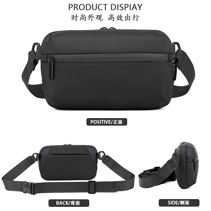 Mens Mini Crossbody Phone Bag Lightweight Chest Shoulder Waist Bag 3