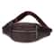 Mens Genuine Leather Sling Chest Bag With Double Zipper 6