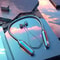 HiFi Bluetooth Neckband Headphones with LED Display and Mic