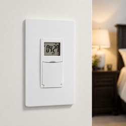 7-day programmable in-wall digital timer switch for fans & lights
