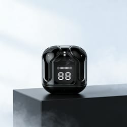 mini wireless earbuds with led power display and stereo sound