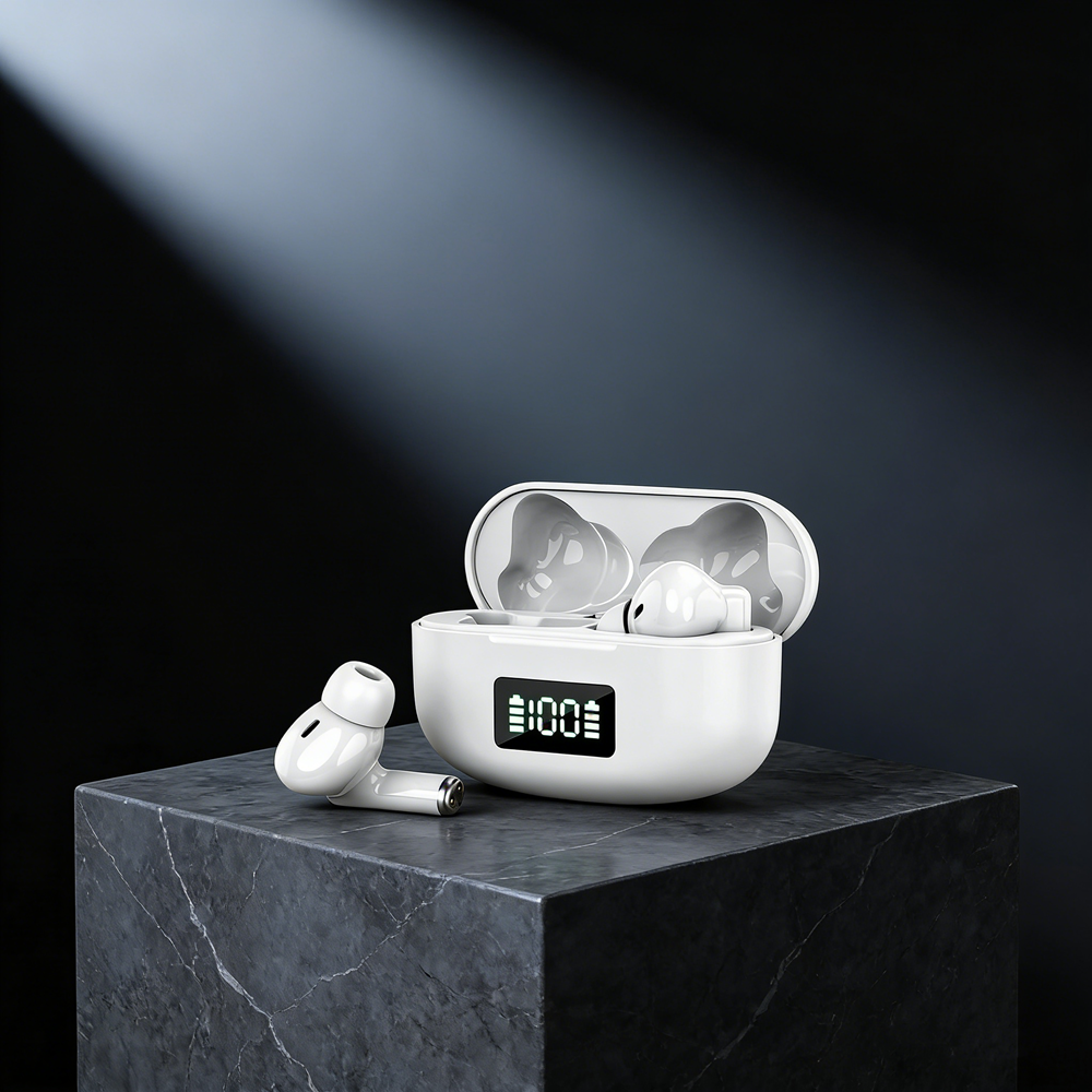 Wireless Bluetooth Earbuds with LED Display & Touch Control Noise Cancelling Long Battery Life