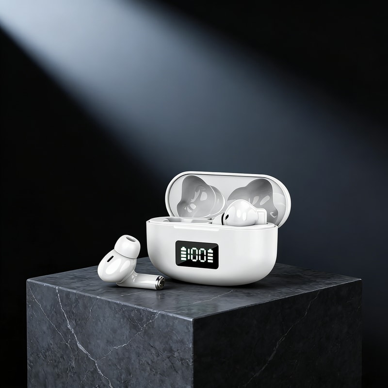 Wireless Bluetooth Earbuds with LED Display & Touch Control Noise Cancelling Long Battery Life