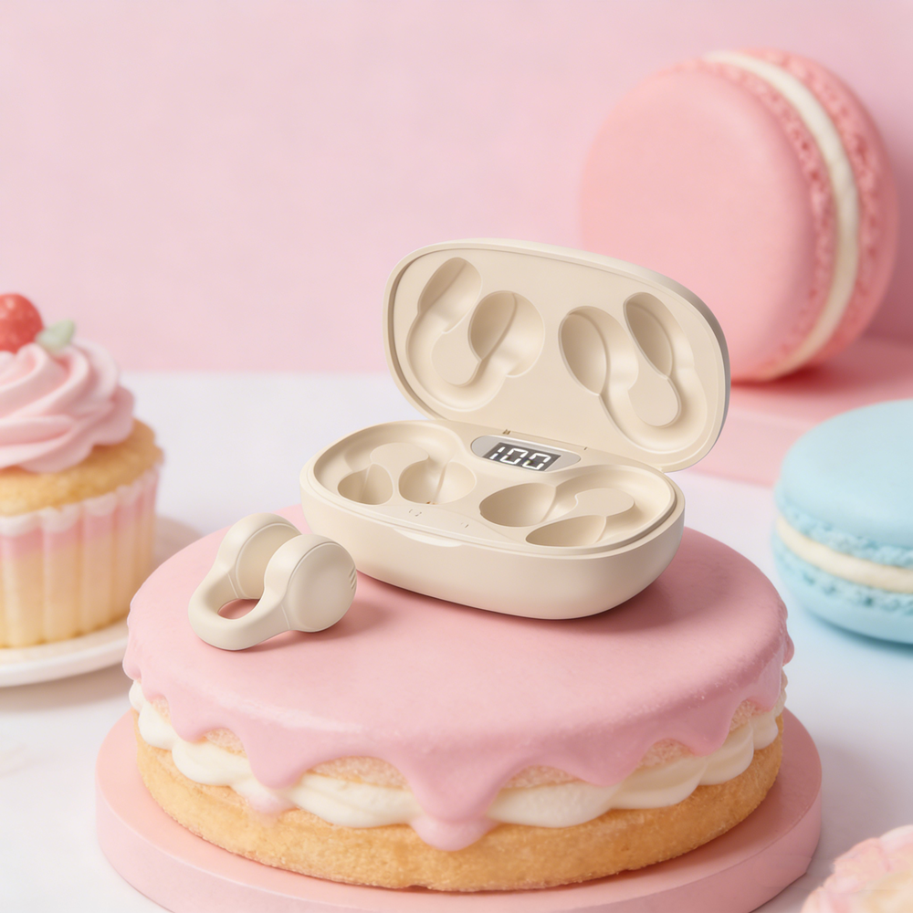 Wireless Bluetooth Earbuds with LED Power Display Noise Reduction Mic