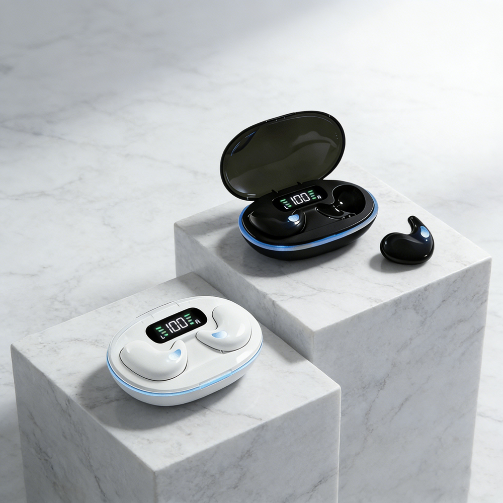 Wireless Ear Hook Bluetooth Headphones with Noise Reduction Bass Stereo Earbuds