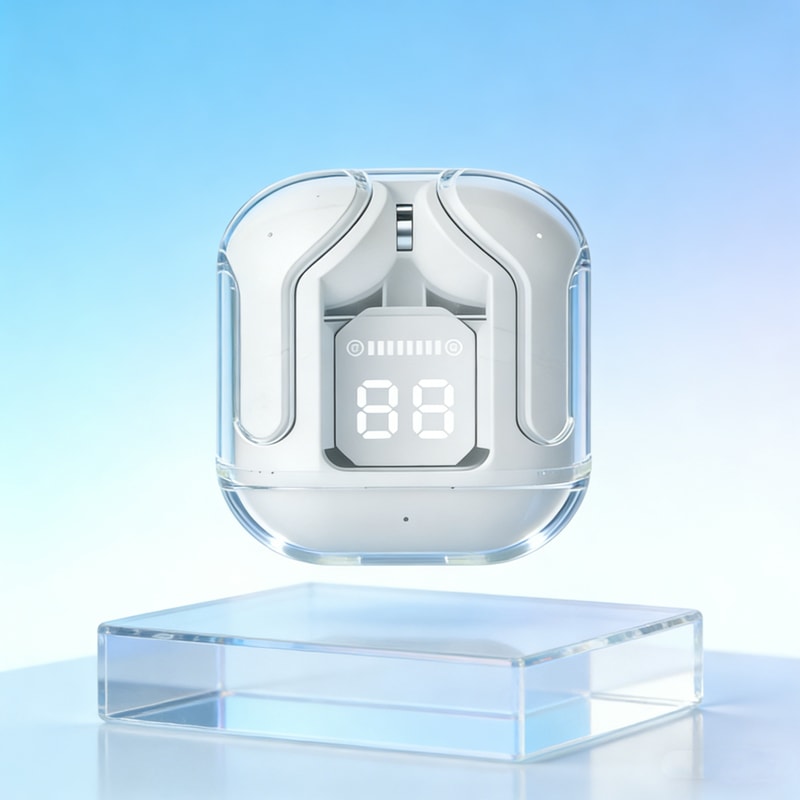 Transparent TWS Wireless Earbuds With HiFi Bluetooth Sound 0