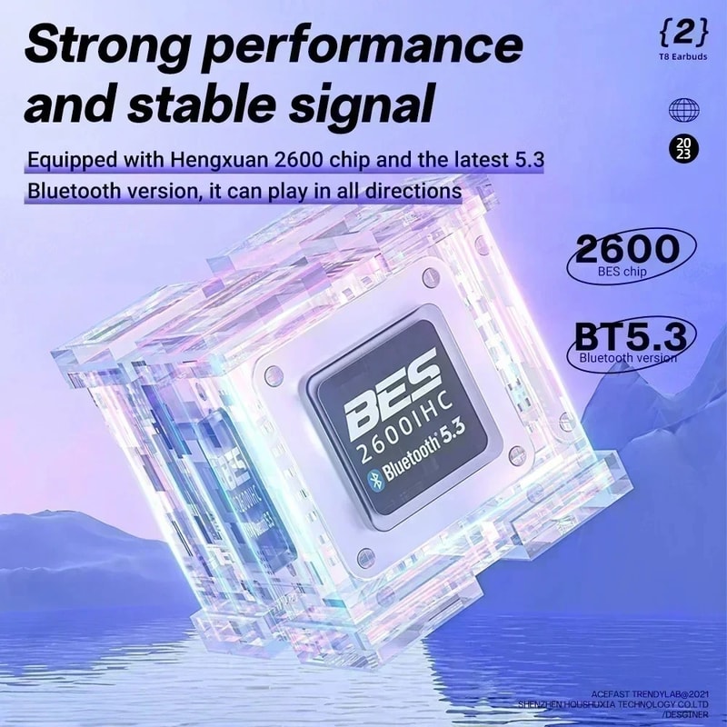 TWS Wireless Earbuds with Bass Sound and Noise Reduction for Sports and Gaming