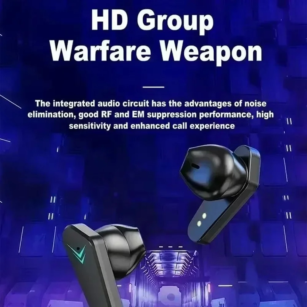 Low Latency Wireless Gaming Earbuds with Mic