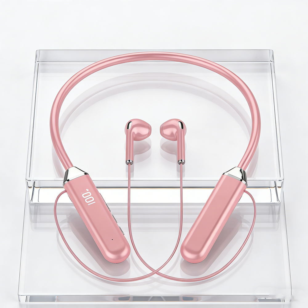 Magnetic Wireless Neckband Earbuds with Mic for Sports