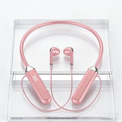 magnetic wireless neckband earbuds with mic for sports