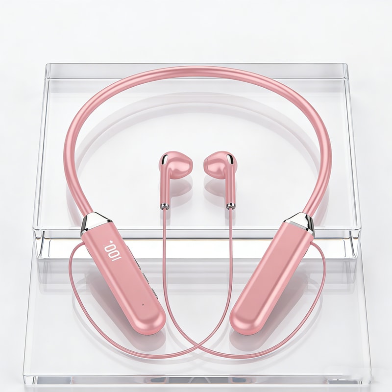 Magnetic Wireless Neckband Earbuds with Mic for Sports