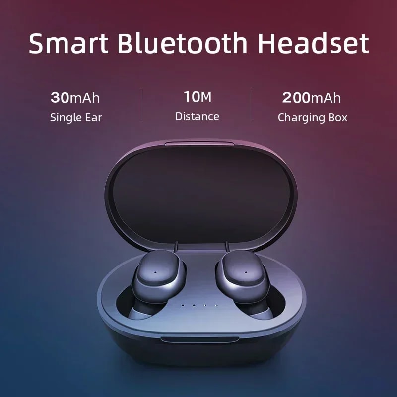 TWS Wireless Bluetooth Earbuds with Mic for Calls and Music