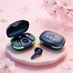 wireless bluetooth earbuds with mic touch control sports earphones