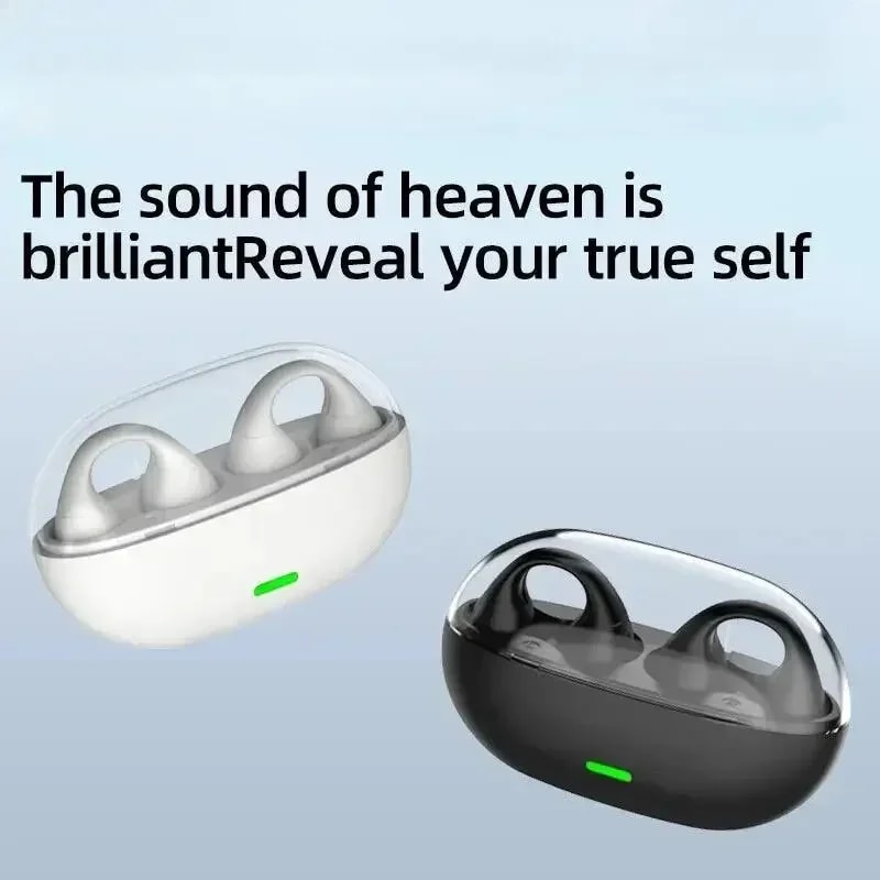 Open Ear Clip Wireless Bluetooth Earbuds with Touch Control