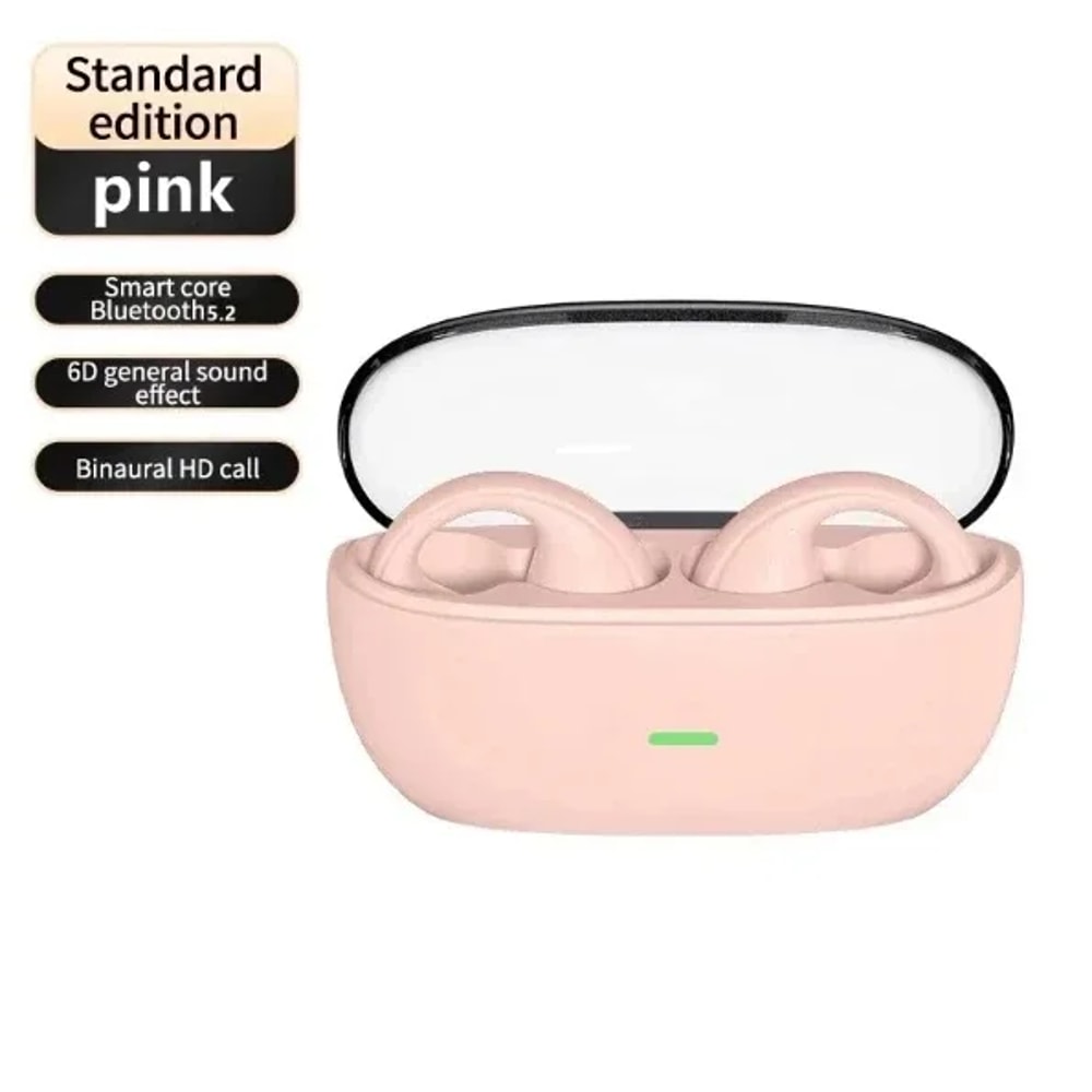 Open Ear Clip Wireless Bluetooth Earbuds with Touch Control