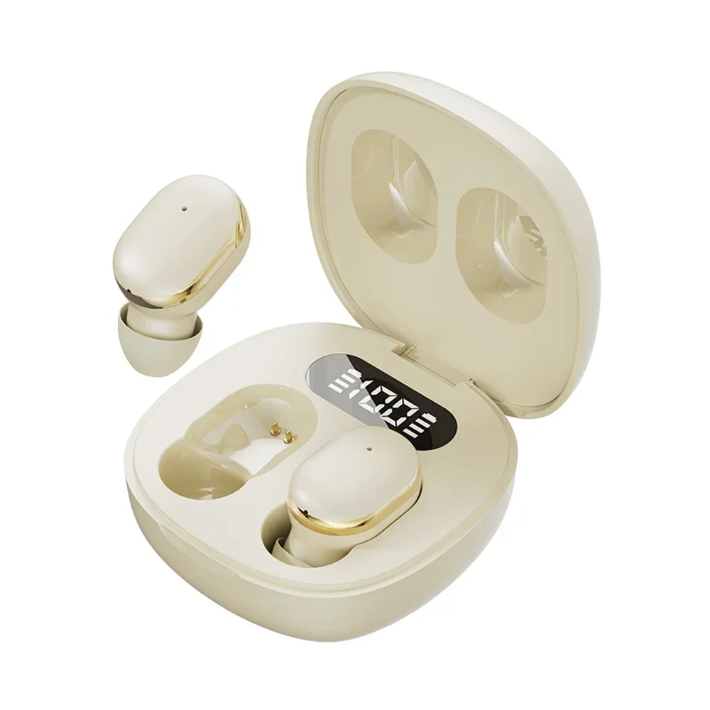 Transparent TWS Wireless Earbuds with ENC Mic and LED Battery Display