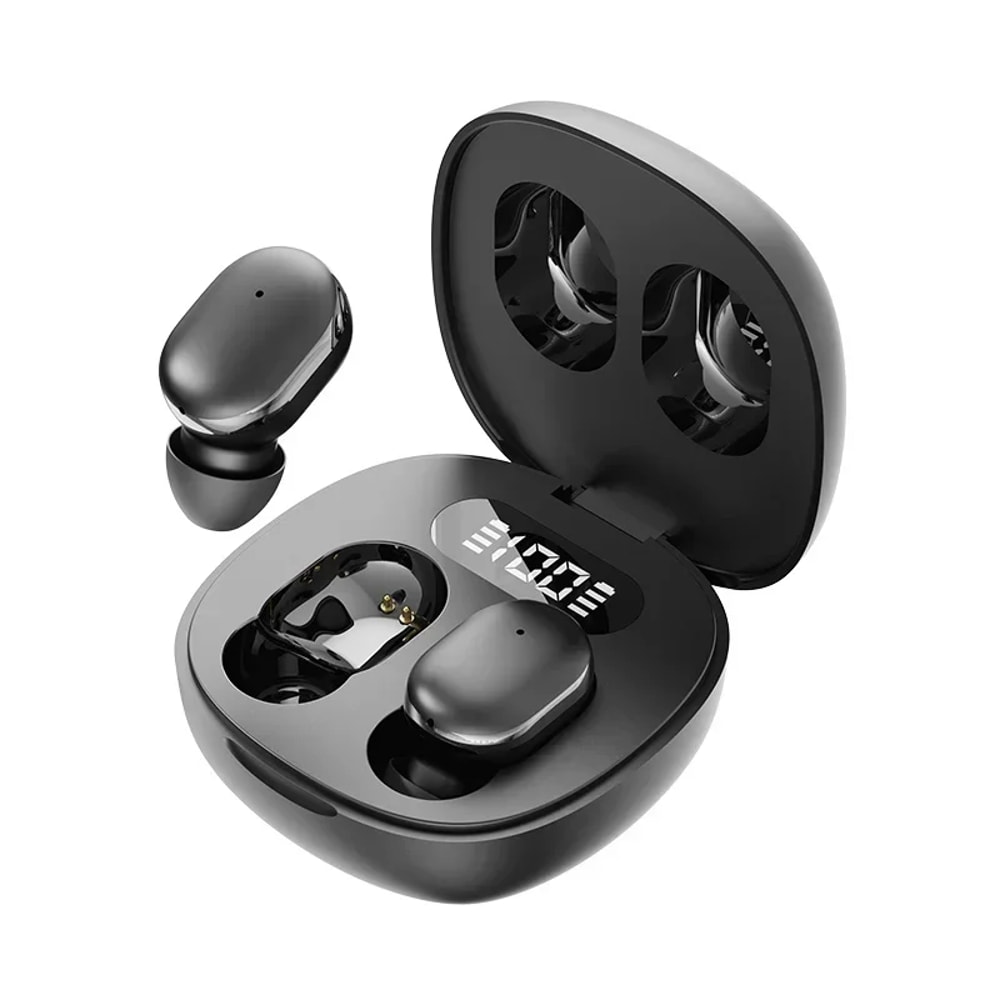 Transparent TWS Wireless Earbuds with ENC Mic and LED Battery Display