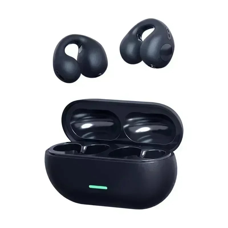 AirFlow Wireless Clip On Earbuds Open Ear Headphones
