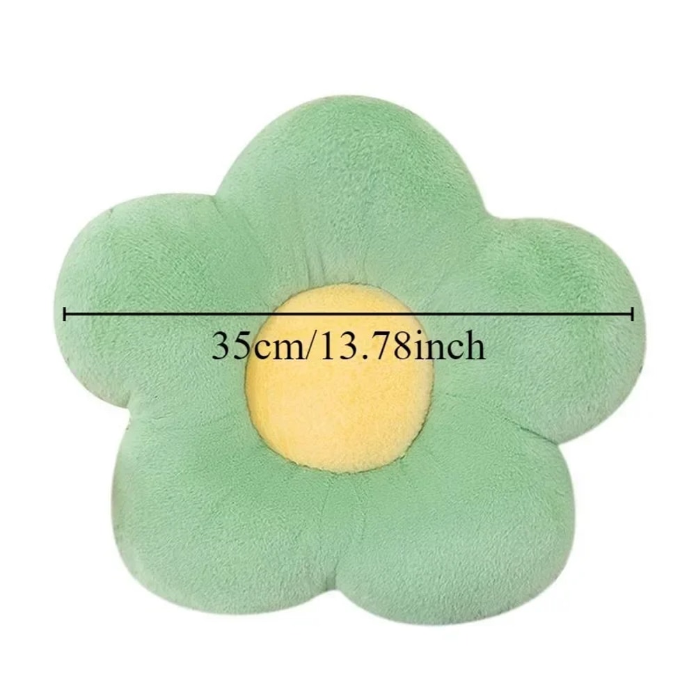 Colorful Sunflower Plush Pillow Soft Flower Cushion for Bedroom Decor
