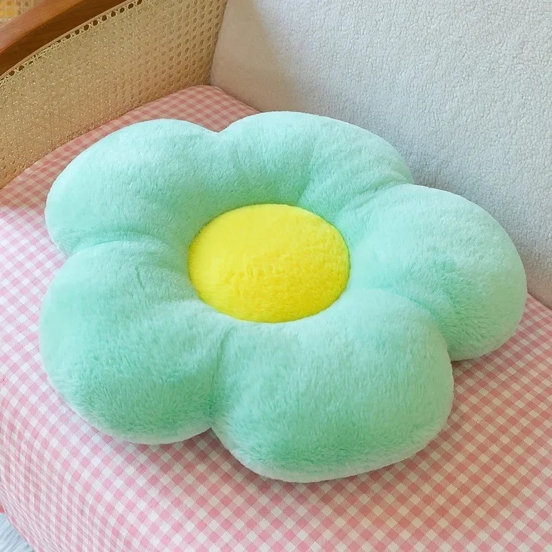 Colorful Sunflower Plush Pillow Soft Flower Cushion for Bedroom Decor