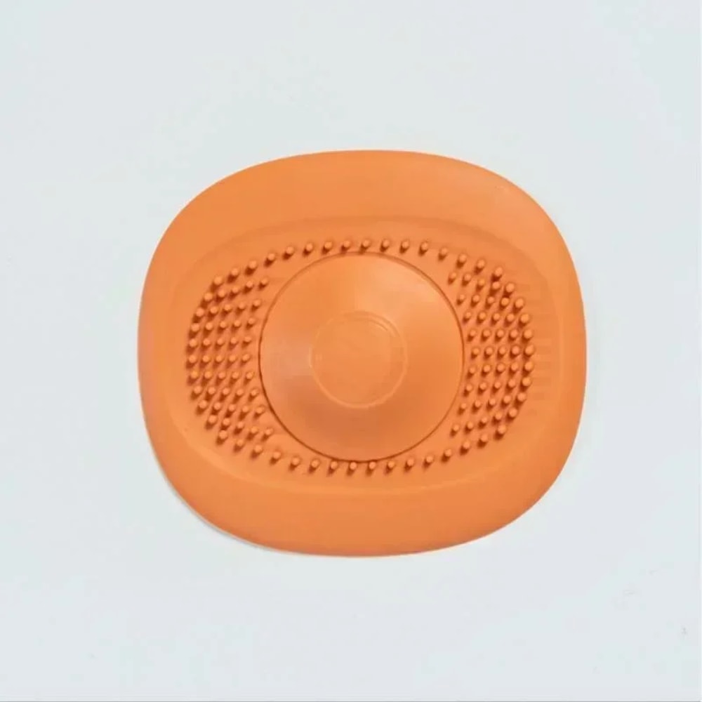 Silicone Shower Drain Hair Catcher and Sink Strainer Stopper