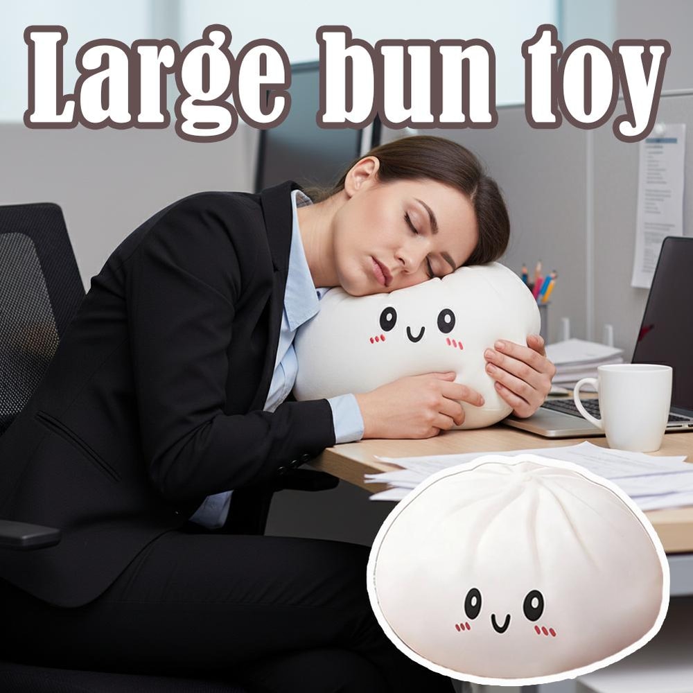 Giant Dumpling Plush Pillow Soft Squishy Toy for Stress Relief Cozy Companion for Kids & Adults Perfect Sofa